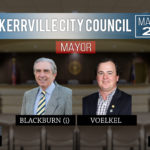 Two candidates officially announce for mayor: Blackburn and Voelkel