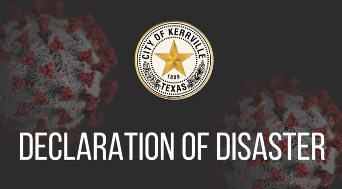 City of Kerrville issues a Declaration of Disaster in response to COVID-19